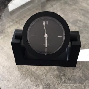 Classic black quartz clock